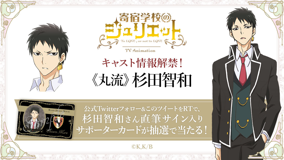 丸流千鶴のキャスト情報告知ビジュアル。