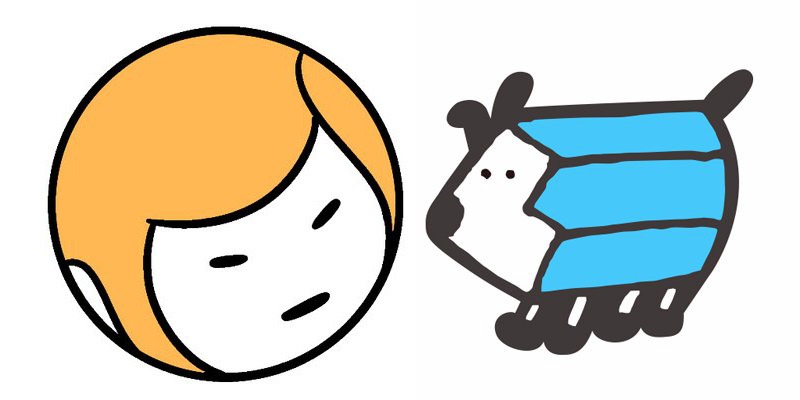 左から森もり子とトミムラコタのTwitterアイコン。