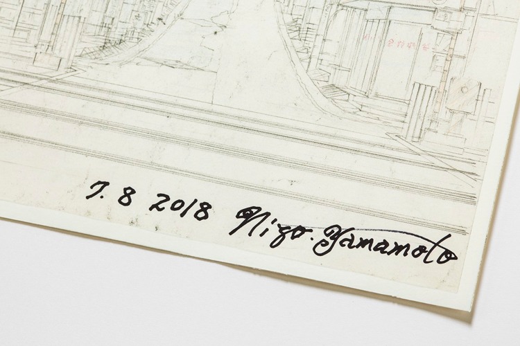 映画「時をかける少女」の設定画「踏切」の複製画。
