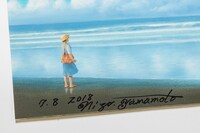 描き下ろし絵画「海辺の少女」の複製画。