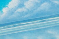 描き下ろし絵画「海辺の少女」の複製画。