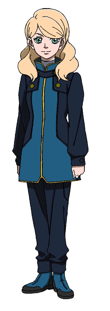 リタ・ベルナル（CV：松浦愛弓）。地球連邦宇宙軍所属。階級は少尉。消息不明となったユニコーンガンダム3号機フェネクスのパイロット。