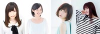 左から翔子役の鈴木愛奈、響子役のM・A・O、沙織役の水瀬いのり、美衣役の中島愛。