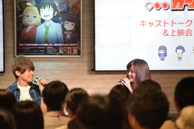 テレビアニメ「ハイスコアガール」のトークショー＆上映会の様子。