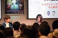 テレビアニメ「ハイスコアガール」のトークショー＆上映会の様子。