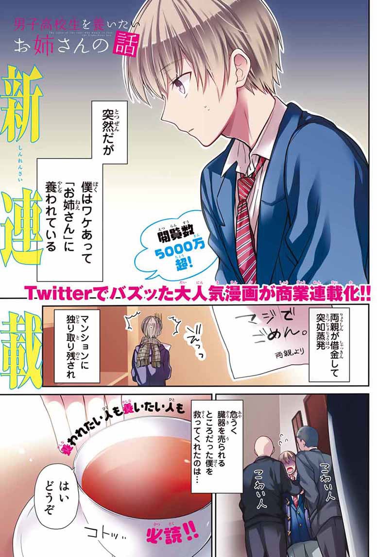 「男子高校生を養いたいお姉さんの話」1巻より。