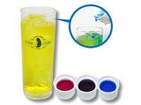 パセラ連動キャンペーン「越谷卓 ガムシロップ×ソーダ＋グレナデンシロップ＋ブルーベリーシロップ＋ブルーキュラソーシロップ」