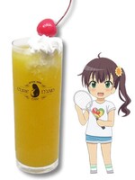 ドリンク「新里あおい マンゴージュース＋バニラアイス＋ホイップ＋チェリー」