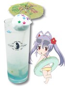 ドリンク「宮内れんげ ラムネ×カルピス×ラムネアイス＋スターシュガー＋傘ピック」