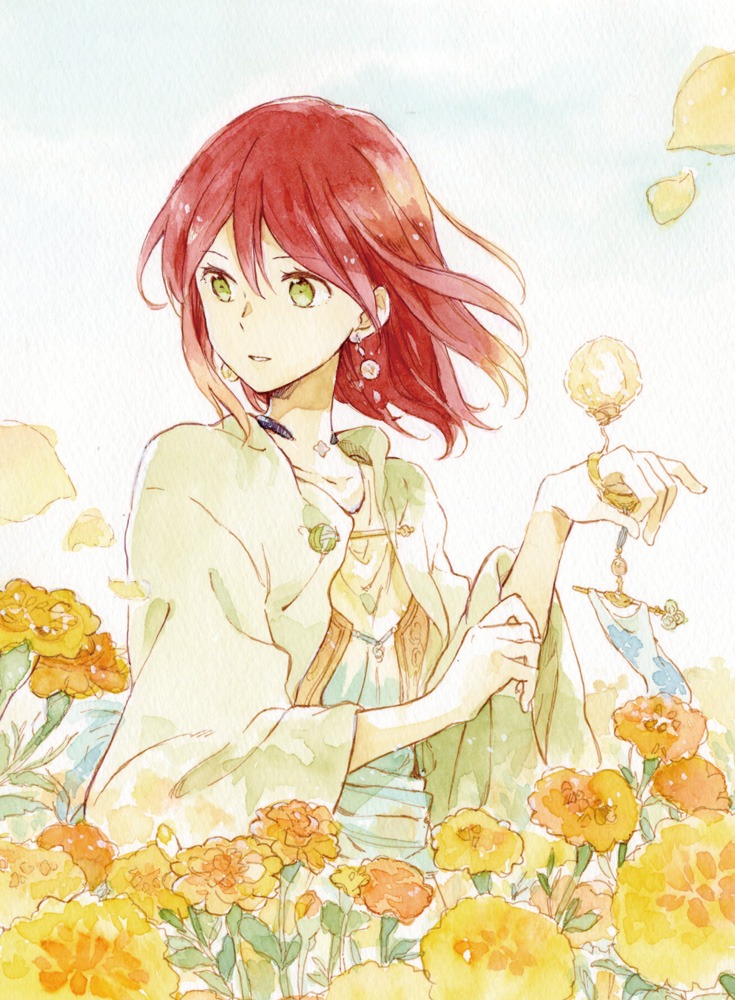 「赤髪の白雪姫」のイラスト。