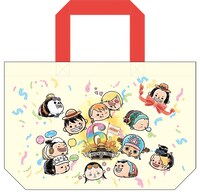 店舗で3500円以上グッズを購入した人に配布される「“ムギムギ”エコバック」。