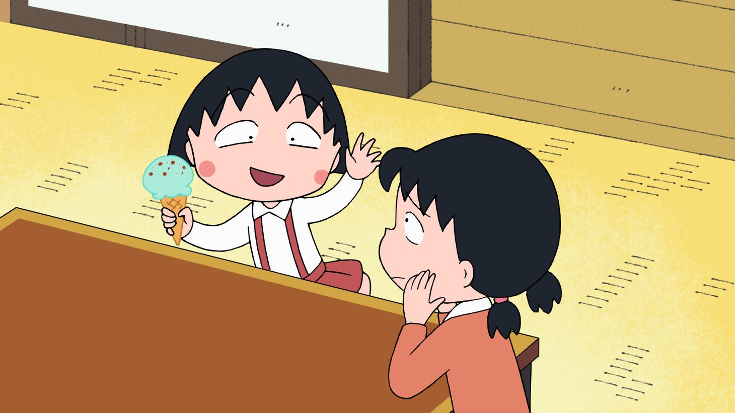 「まる子、きょうだいげんかをする」の場面写真。(c)さくらプロダクション／日本アニメーション