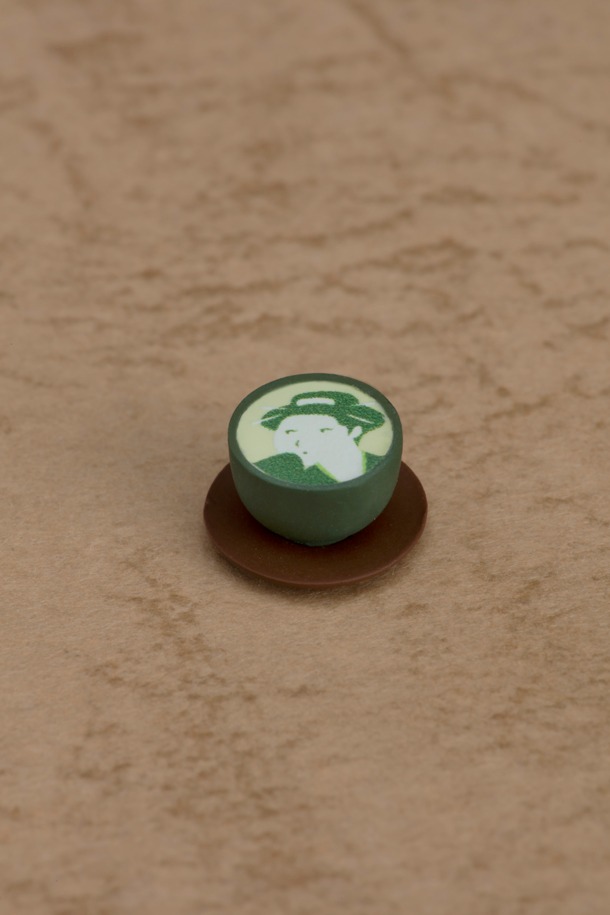 GOODSMILE ONLINE SHOP特典の「抹茶ラテアート」。