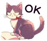 「同居人はひざ、時々、頭のうえ。」のLINEスタンプ。