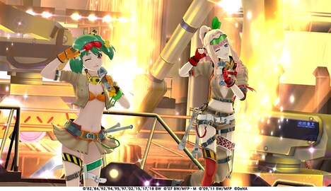 「歌マクロス」での「Good job！」のダンス映像。