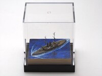 戦艦「三笠」完成模型ミニジオラマ。