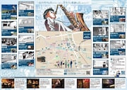 「BLUE GIANT」の「舞台探訪MAP」のサンプル。