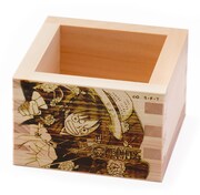 「ルフィの彫刻入り国産檜一合桝」