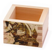 「ルフィの彫刻入り国産檜一合桝」