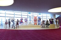 会場に展示されたキャラクターパネル。