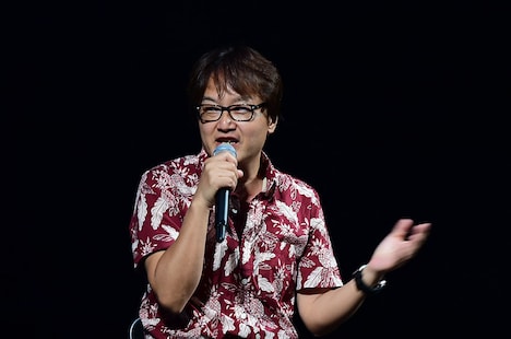 「星合の空」ステージの模様。赤根和樹監督。(c)赤根和樹/星合の空製作委員会