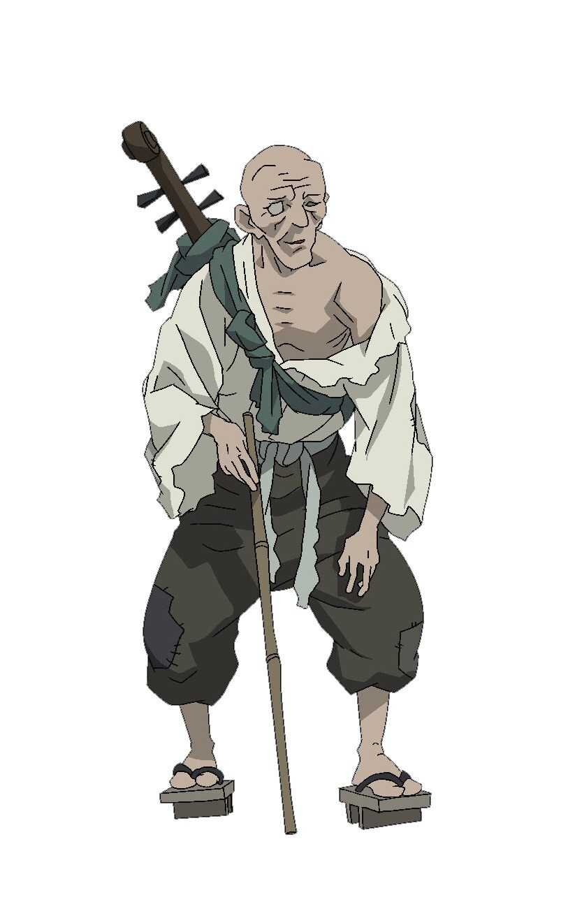 琵琶丸（CV：佐々木睦）のキャラクター設定画。 - アニメ「どろろ」百