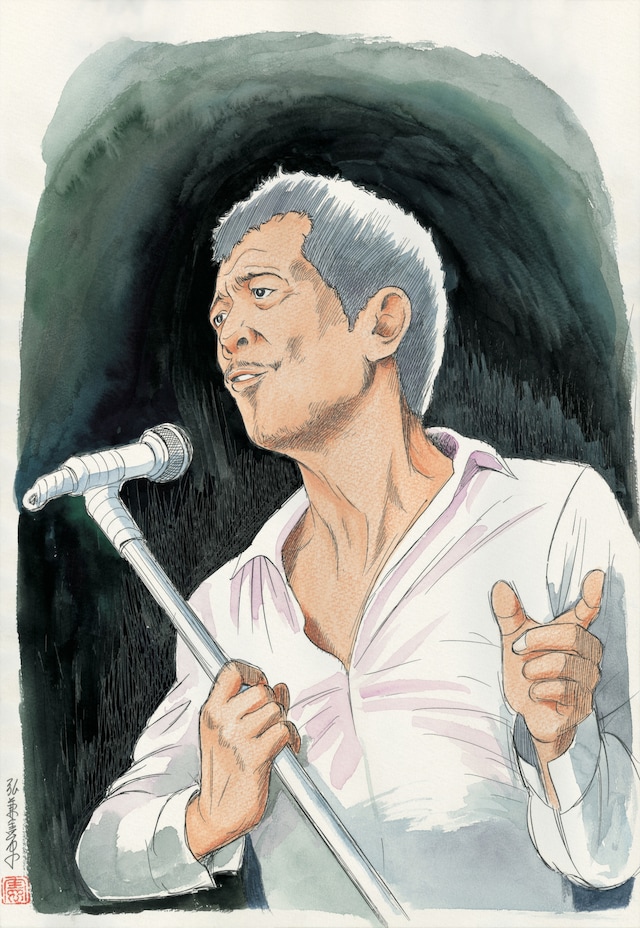 「矢沢永吉×弘兼憲史 コラボ肖像画（レプリカ）」