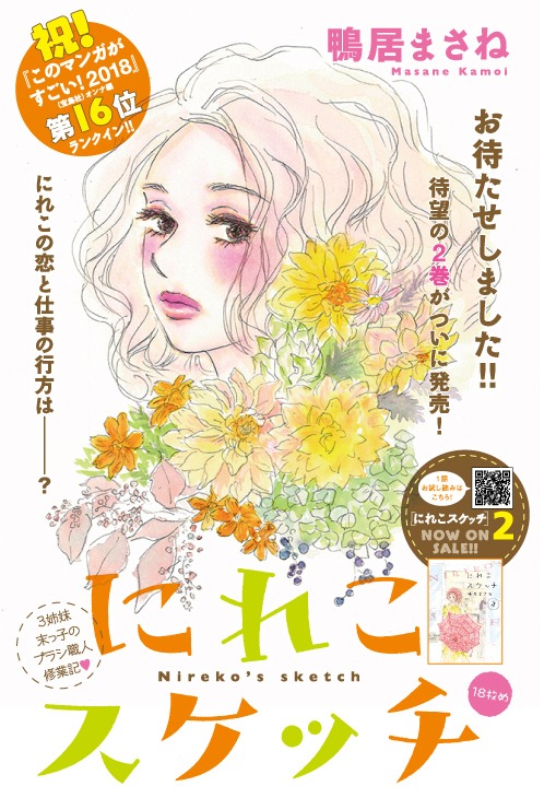 鴨居まさね「にれこスケッチ」の扉ページ。