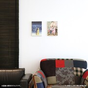 「栞と紙魚子 キャンバスアート」の使用例。