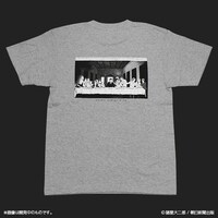 「栞と紙魚子 晩餐Tシャツ」グレー