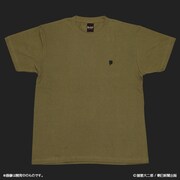 「栞と紙魚子 晩餐Tシャツ」カーキ