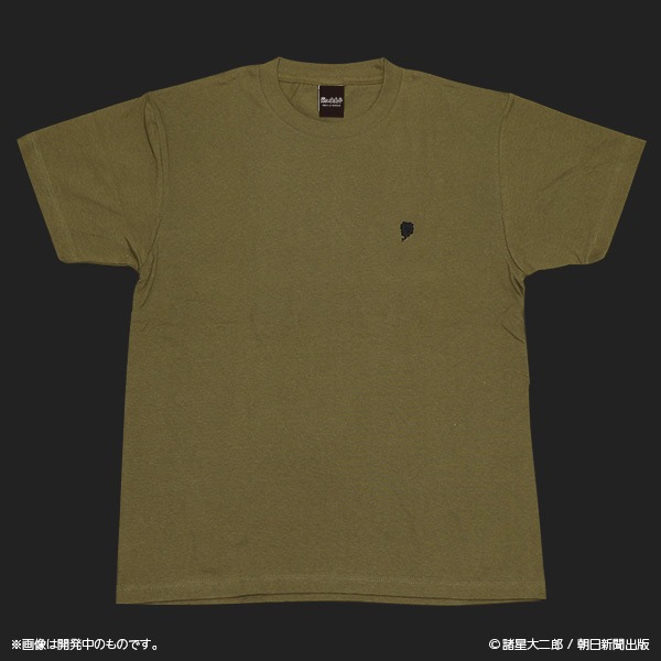 「栞と紙魚子 晩餐Tシャツ」カーキ