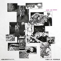 「栞と紙魚子 恐怖Tシャツ」ホワイト