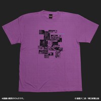 「栞と紙魚子 恐怖Tシャツ」パープル