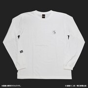 「栞と紙魚子 ボリスロングスリーブTシャツ」ホワイト