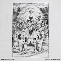 「栞と紙魚子 ボリスロングスリーブTシャツ」ホワイト