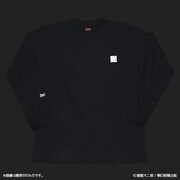 「栞と紙魚子 ボリスロングスリーブTシャツ」ブラック