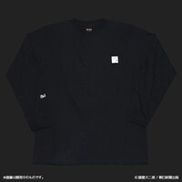 「栞と紙魚子 ボリスロングスリーブTシャツ」ブラック