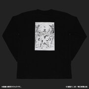 「栞と紙魚子 ボリスロングスリーブTシャツ」ブラック