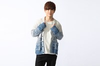 司波深雪をモチーフにしたカーディガンの着用例。