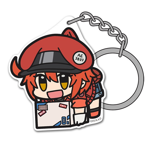 「赤血球アクリルつままれキーホルダー」