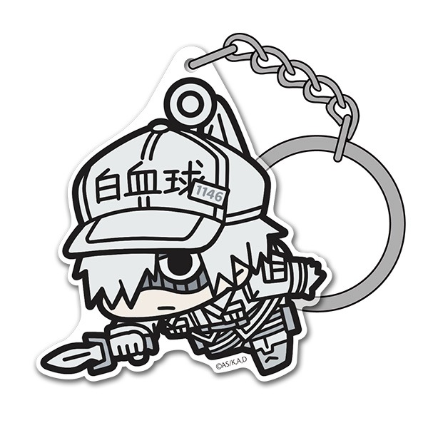 「白血球（好中球）アクリルつままれキーホルダー」