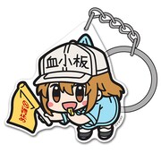 「血小板アクリルつままれキーホルダー」