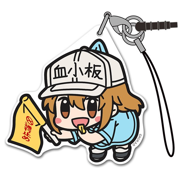「血小板アクリルつままれストラップ」