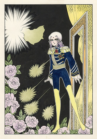 「ラシャーヌ！」飛ぶ星 扉（「花とゆめ」1981年11号）