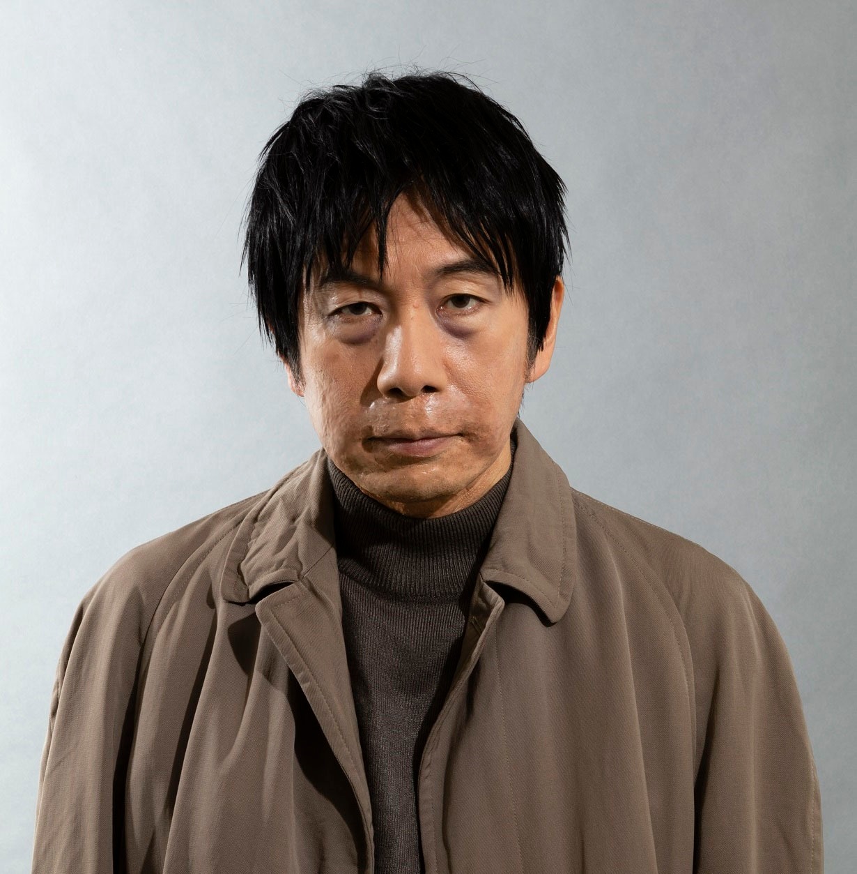 「やなぎ屋主人」の主人公に扮した塚本晋也。