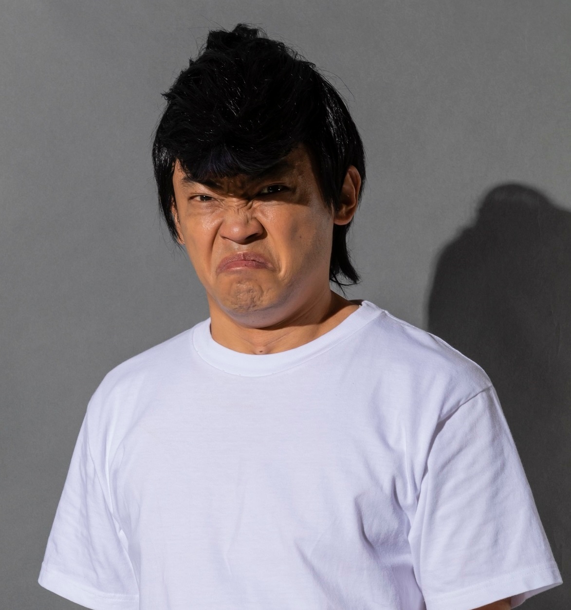 「行け！稲中卓球部」の井沢に扮した山本浩司。
