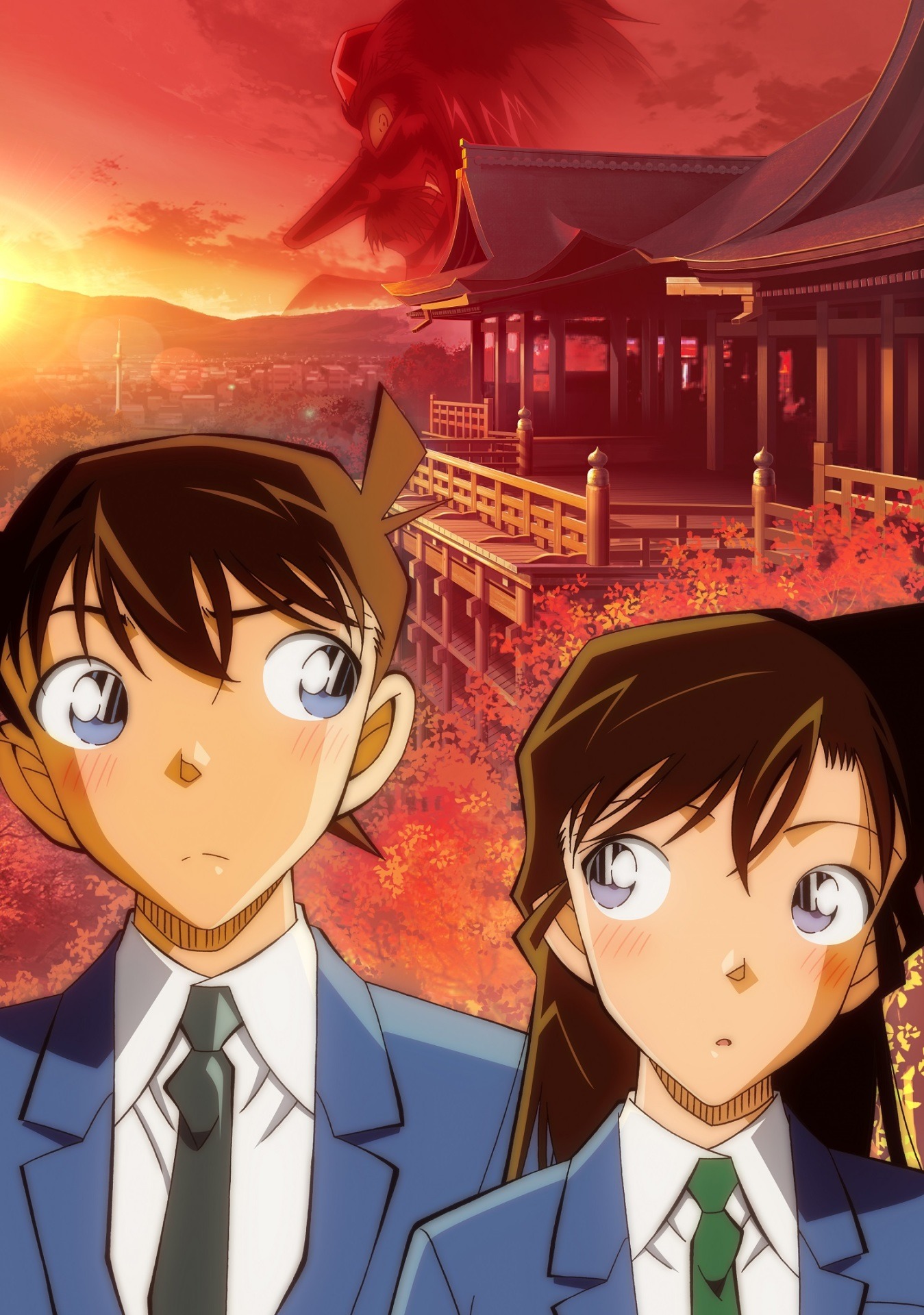 「名探偵コナン」の「紅の修学旅行編」キービジュアル。