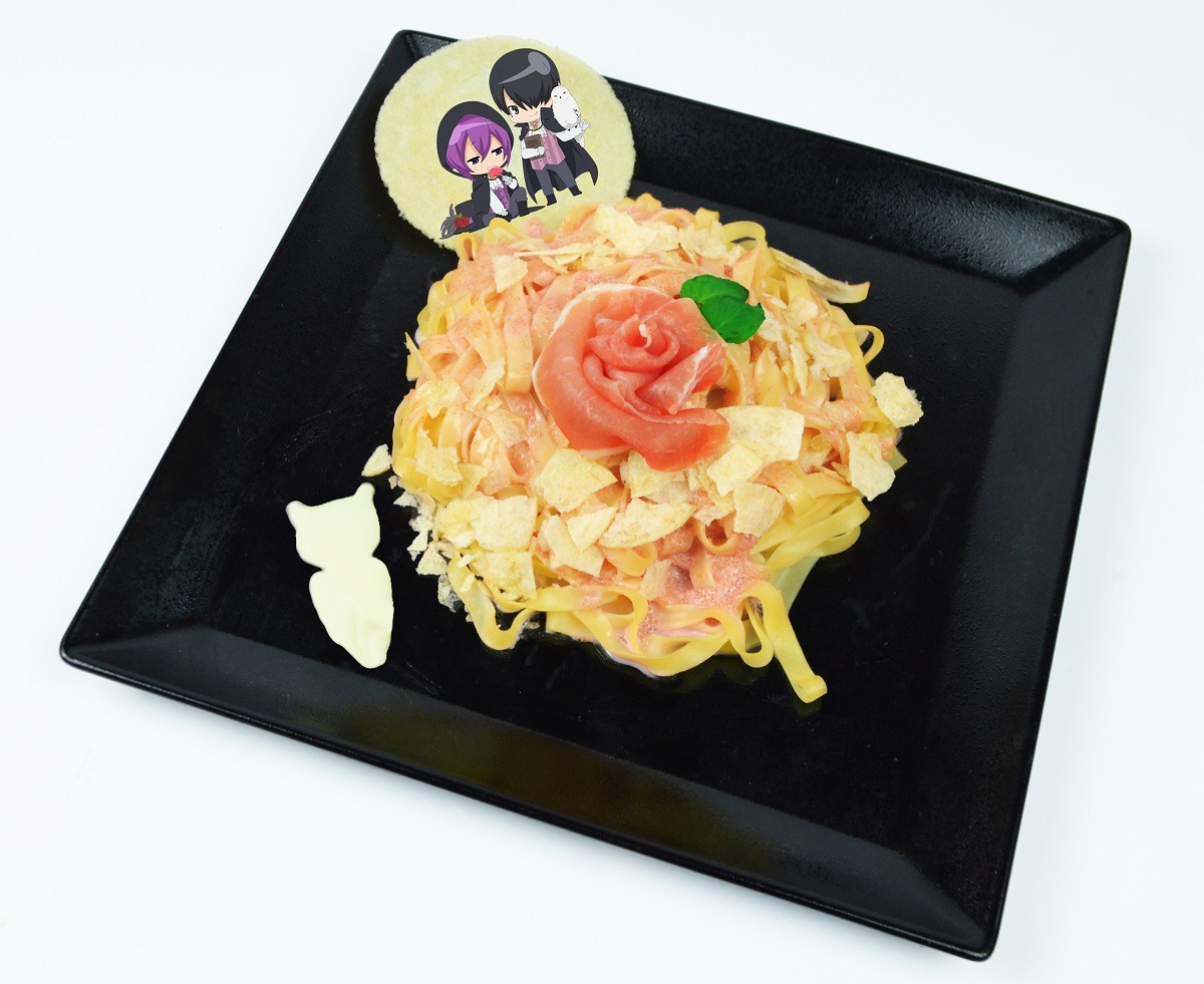 「紫原と氷室のピンクローズパスタ」