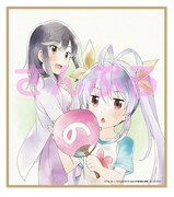 「劇場版 のんのんびより ばけーしょん」1週目来場者特典のミニ色紙。
